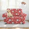 thumbnail image 4 of XYZCANDO Santa Claus Stretch Armchair Slipcover Universal Sofa Covers for Living Room Dogs Pet Furniture Protection Polyester Armchair Slipcovers with Anti Slip Foam Sticks, 4 of 6