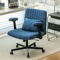 thumbnail image 3 of Premium Fabric Office Chair, Blue, 3 of 13