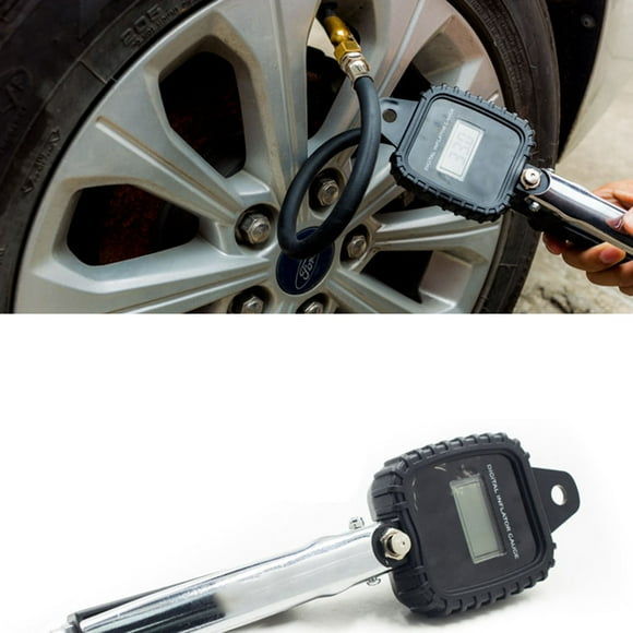 IFANLANDOR Digital Tire Inflator Gauge for Car Use Black Heavy Duty 25 to 100 Psi