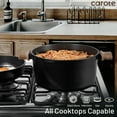 thumbnail image 6 of Carote Titanium Non-Stick Dutch Oven,Large Capacity Stockpot with Lid, Induction Compatible, Dishwasher Safe, 6.75QT, Black, 6 of 7