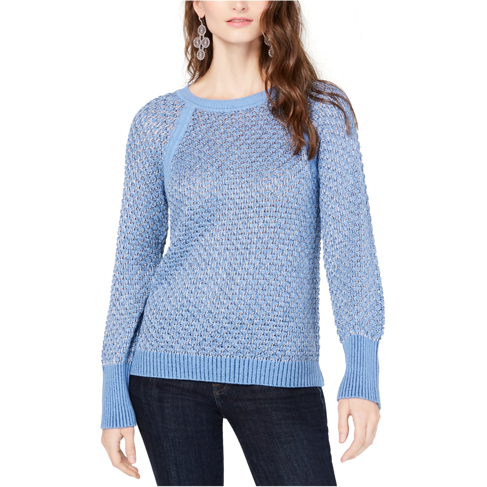 I-N-C - I-N-C Womens Metallic Pullover Sweater - Walmart.com - Walmart.com