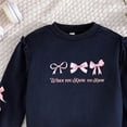 thumbnail image 4 of CAICJ98 Kids Girls Clothes Toddler Girl Fall Winter Outfits Long Sleeve Print Sweatshirt Pants Set Girls Spring Clothing Set (Black,7-8 Years), 4 of 5