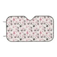 thumbnail image 7 of Picia Rabbit And Carrot Curved Windshield Sunshade Accordion Folding Style Auto Shade for Car Truck SUV Van Blocks UV Ray Sun Visor Protector -Small, 7 of 7