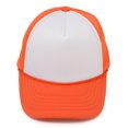 thumbnail image 3 of DALIX Infant Trucker Hat Baby Cap Tiny Extra Small Girls Boys in Orange White, 3 of 5
