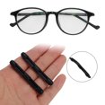 thumbnail image 2 of Unique Bargains 5 Pair Eyeglass Temple Tips Double-sided Opening Pattern Anti-slip Ear Hooks 2.20"x0.24" Black, 2 of 5