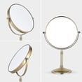 thumbnail image 3 of Freestanding Tabletop Makeup Mirror 8 Inch Double Sided 1x 3 X Magnification 360 Degree Swivel Cosmetic Vanity Magnifying Mirror For Table Desk Finish, 3 of 5