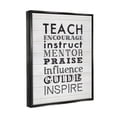 thumbnail image 3 of Stupell Inspirational Teacher Classroom List Inspirational Painting Black Floater Framed Art Print Wall Art, 3 of 6