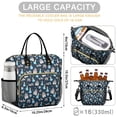 thumbnail image 5 of Dark Blue Princess Castle Pattern Womens Lunch Box for Work,Insulated Large Lunch Bag for Tween and Teen,Loncheras Para Mujer,Leakproof Adult Lunch Bag for Work,Beach,Travel,Picnic,Camping, 5 of 7