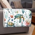thumbnail image 6 of Sea Turtle Blanket, Ultra Soft Turtle Throw Blanket for Boys Girls, Sea Turtle Ocean Animal Pattern Blanket Decor Gifts for Couch Sofa Bed,Turtle Lovers Gifts,40"x50"-Kids/Throw Size, 6 of 6