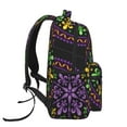 thumbnail image 3 of Balery Mardi Gras5 Mochila Escolar Impresa, Mochila Ligera para Viajes Casual, Mochila Duradera y Cómoda Multifuncional, Mochila para Laptop-One Size, 3 of 5
