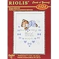 thumbnail image 3 of (4 pack) Girls Birth Announcement Counted Cross Stitch Kit-7"X9.5" 14 Count, 3 of 3