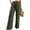 B_ Green, variant on Nhthy Women's Summer Drawstring Waist Pants High Waist Pleated Wide Leg Casual Trousers Green L