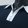 thumbnail image 3 of Vedolay Big and Tall Mens Shirts Slim-Fit Long Sleeve Polo Shirts Dark Blue,XL, 3 of 5