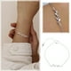 thumbnail image 2 of Acero inoxidable de cuentas de perlas pulseras de cadena para las mujeres ajustable chapado delicadeza dejar corazón estrella italiana de malla de enlace pulsera de cadena de joyería de regalo, 2 of 4