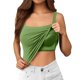 thumbnail image 1 of Camiseta elástica para mujer: sin mangas, tejido suave y transpirable, camiseta informal para combinar con otras prendas o hacer ejercicio. Tallas S/XL., 1 of 7