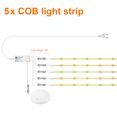 thumbnail image 1 of Under Cabinet Collection Display COB LED Strip Light Bookcase Wardrobe Closet Lamp Tape Penetrable Wood Dimmable Touch Sensor, 1 of 5