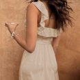 thumbnail image 1 of Vestido Largo De Verano Para Mujer Gran oferta de verano 2023, nuevo vestido sin mangas elegante de satén con volantes avanzado Cgtredaw Para estrenar, 1 of 6