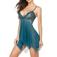 thumbnail image 3 of Lingerie for Women Lace Babydoll Sexy V Neck Nightgown Sexy Sleepwear Nightdress, 3 of 6