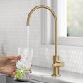 thumbnail image 2 of KRAUS Oletto Single Handle Drinking Water Filter Faucet for Reverse Osmosis or Water Filtration System in Brushed Bronze, 2 of 11
