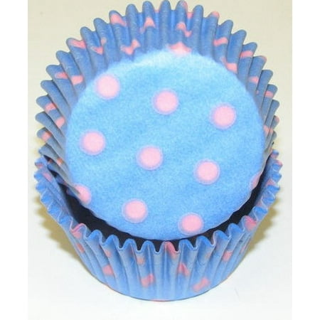 

Blue and Pink Gender Reveal Cupcake Liners - Baking Cups -50pack