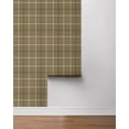 thumbnail image 6 of NextWall Café Latte Tailor Plaid Peel and Stick Wallpaper - 20.9 in. W. x 18 ft. L. Roll, 6 of 7