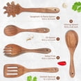 thumbnail image 2 of Pinook Home- Acacia Wood Spatula Set with Spatula Holder- 10pcs, 2 of 3