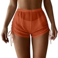 thumbnail image 2 of Mifsaly Mesh High Waist Swim Shorts Women Side Drawstring Beach Swimsuit Cover Up Summer Bikini Bottoms 2026 S, 2 of 4