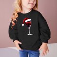 thumbnail image 2 of Zwiiyzr Toddler Baby Sweatshirt Christmas Letter Print Crewneck Pullover Sweater Long Sleeve Shirt Winter Fall Clothes for Girls and Boys Black, 2 of 4