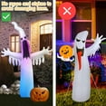 thumbnail image 5 of 7.6FT Inflatable Ghost Halloween Decoration with Lights and Remote, 5 of 10
