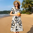 thumbnail image 4 of Lsque Snake Print Women's Casual Dress T-Shirt Summer Short Sleeve Scoop Neck Swing Dresses, 4 of 6