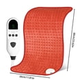 thumbnail image 2 of Lunxisen 3 Pcs Heating Pad, Far lnfrared Heating Pads with Auto Shut Off, Ultra Soft Heat Pad with Temperature Settings, Fast Heating with Graphene Heating Element(30*60cm), 2 of 8
