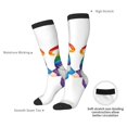 thumbnail image 4 of Naloa Happy Pride Gnome Thigh High Socks Extra Long Stretchy Sock Women Over Knee High Opaque Stocking Daily Wear, 4 of 6