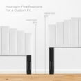 thumbnail image 5 of Headboard, King Size, Velvet, White, Modern Contemporary Urban Design, Bedroom Master Guest Suite, 5 of 9