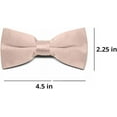 thumbnail image 3 of TieMart Adult Clip-On Bow Tie, Blush Pink, 3 of 5