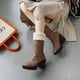 thumbnail image 1 of Botas de nieve Otoño e invierno Punta redonda Moda Botas cortas peludas cálidas Botas de gran tamaño Botas de mujer Wmkox8yii ghj1986, 1 of 5