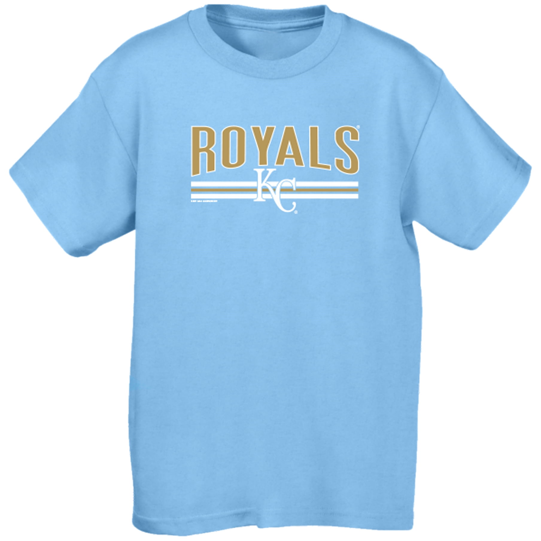 Kansas City Royals Soft as a Grape Youth On Base Crew T-Shirt Light Blue by SOFT AS A GRAPE