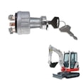 thumbnail image 3 of Interruptor de encendido KEWITY 1700100023 1700100052 H806 con 2 llaves Para excavadora Takeuchi color plata, 3 of 5