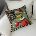 thumbnail image 6 of Hanmun 4PCS 18"x18" Inch Linen Throw Pillow Covers Christmas Decorative Couch Bed and Car, 6 of 8