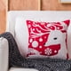 thumbnail image 3 of Funda de almohada navideña de lino de algodón Snowflacke funda de almohada de muñeco de nieve para decoración de festivales de Navidad, animal de nieve Eigraketly HA000472-04B, 3 of 7