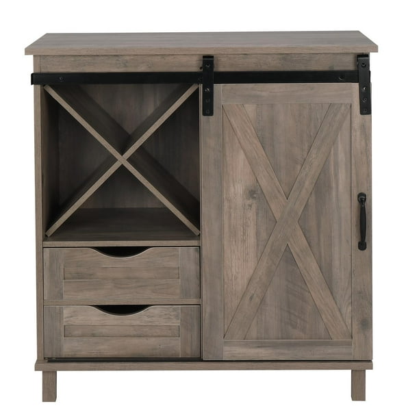 UBesGoo Farmhouse Kitchen Wine Buffet & Wine Console