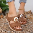 thumbnail image 6 of NOKIO Floor&nbsp;Slippers for Women's Beach Slope Heel Slippers Hollow Casual Slippers Slope Bottom Shoes Retro Slippers, 6 of 9