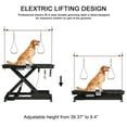 thumbnail image 4 of electric pet grooming table, 110V/220V professional groomer recommend super Deluxe electric pet grooming table, 110V/220V professional groomer recommend height adjust from 8 up to 36inch BLACK COLOR, 4 of 21