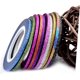 thumbnail image 4 of 4sets 30pcs Nail Art Striping Tapes Self Adhesive Nail Stickers for Creative Manicure Home Use Widths Colors Each 30pcs4, 4 of 5