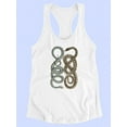 thumbnail image 3 of Antique Snakes Iv. Racerback Tank Women -Vision Studio Designs, Female Medium, 3 of 4