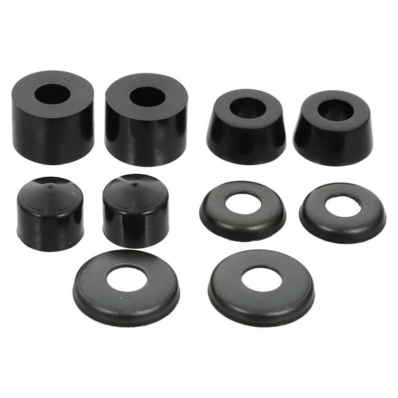 Pungan Shockproof Pad Skateboard Bushings Set for Longboard - Black,0.71"X0.71"X0.59"