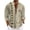 Beige A, variant on Men's Retro Shirt Vintage Style Stand Collar Long Sleeve Shirts Fashion Native Pattern Button Blouse Hawaiian Beach Top Beige A XXL
