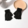 thumbnail image 2 of Half-finger gloves for men and women with dew five-finger thickened warm dispensing non-slip driving women's autumn and winter students, 2 of 5