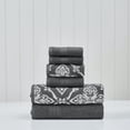 thumbnail image 3 of Modern Threads Amaris 6-Piece Adult Cotton Bath Towel Set, Amaris, Coal, 3 of 5