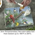 thumbnail image 4 of CounterArt "Beautiful Songbirds" Decorative 3mm Heat Tolerant Tempered Glass Cutting Board 10" x 8", 4 of 9