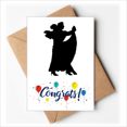 thumbnail image 1 of Dancer Duet Art Performance Duet Dance Wedding Cards Congratulations Greeting Envelopes, 1 of 3